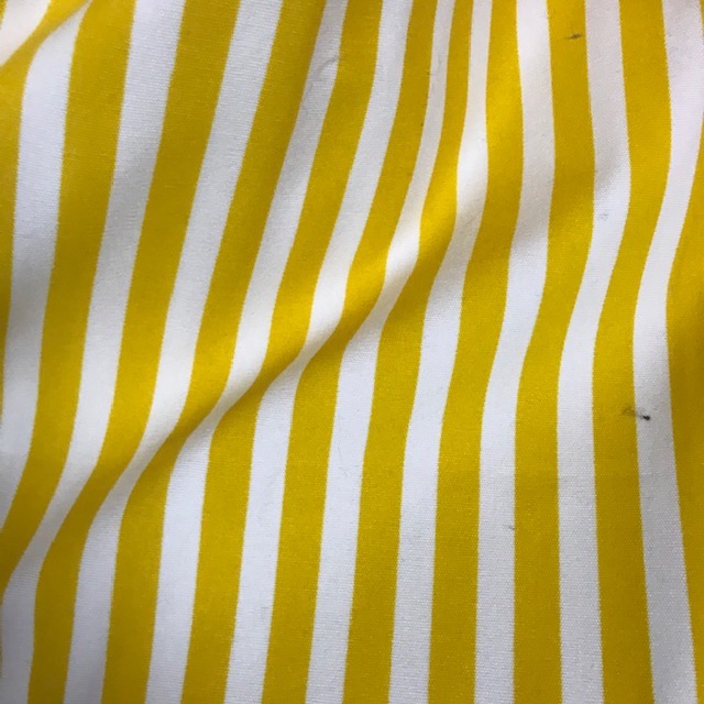 CURTAIN, Yellow White Stripe